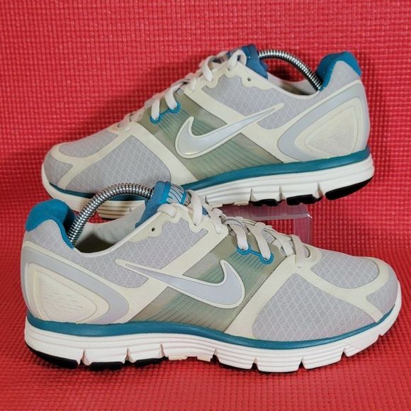 Nike Lunarglide+ Grey/Blue Athletic Shoes - Women's 9.5 - Picture 1 of 8